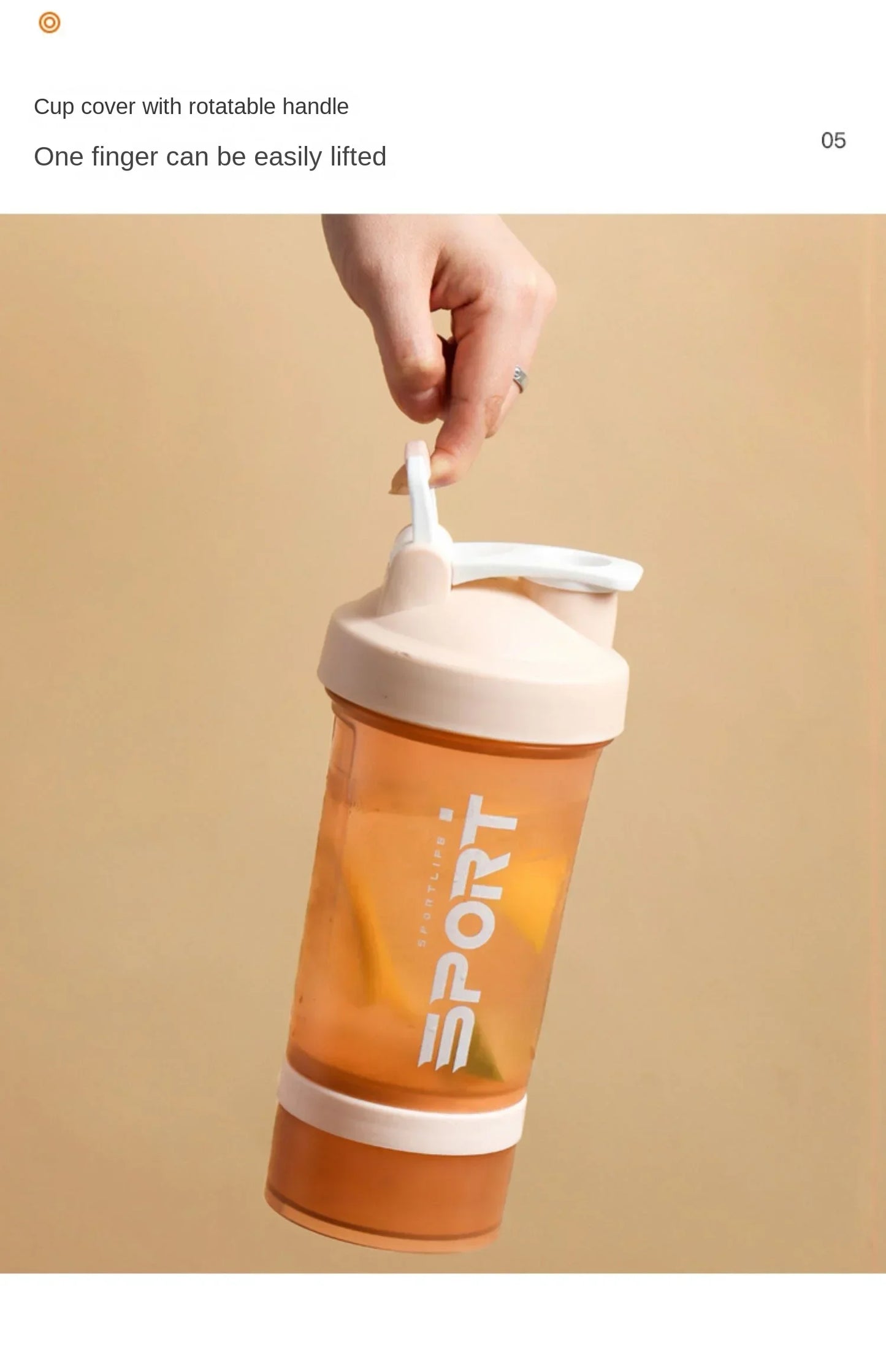 Three Layer Protein Powder Shaker