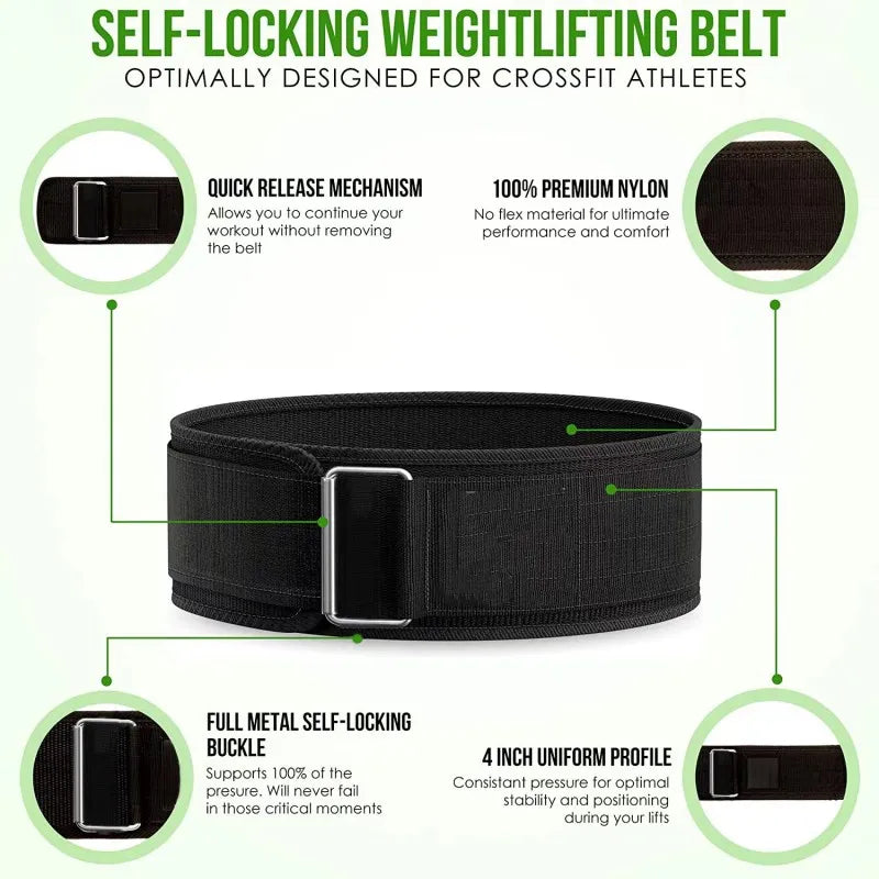 Professional Self-Locking Weight Lifting Belt