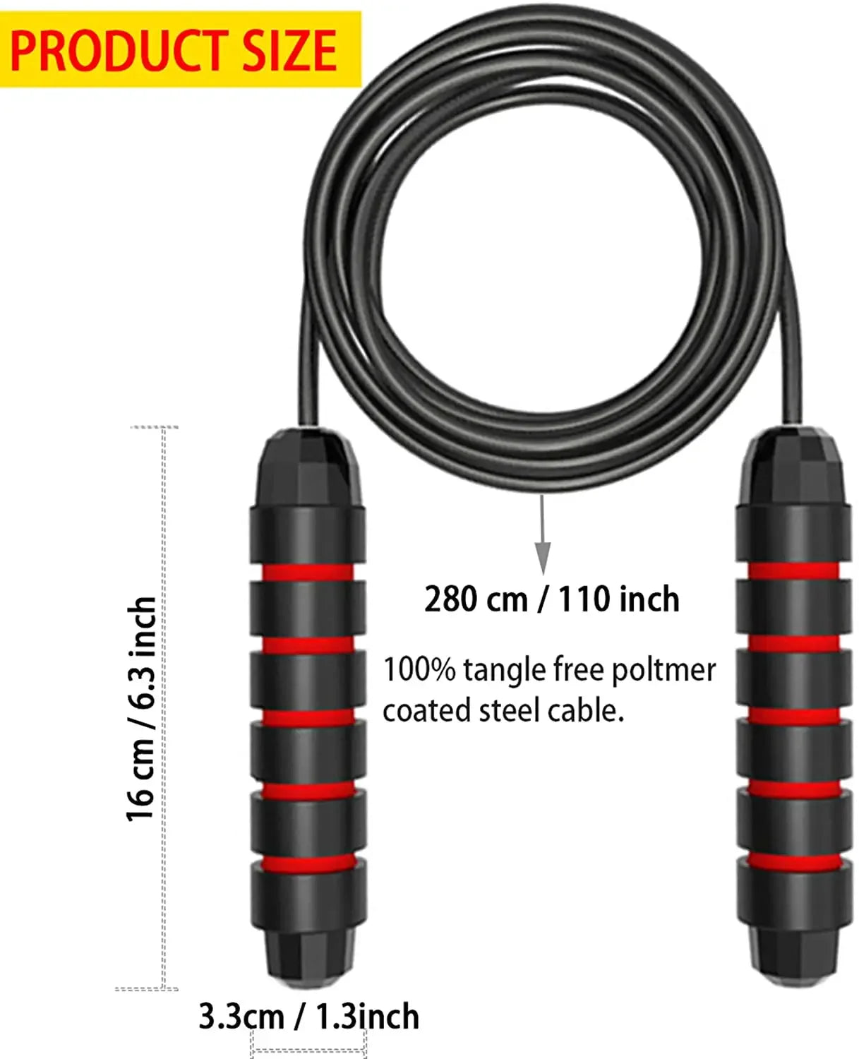 Weighted Handle Skipping Rope